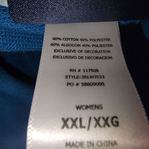 Reebok Seaport French Terry Cowl Neck Pullover Sweatshirt Size XXL - Picture 6 of 6